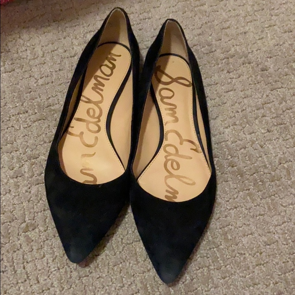 Sam Edelman Black Suede Flats